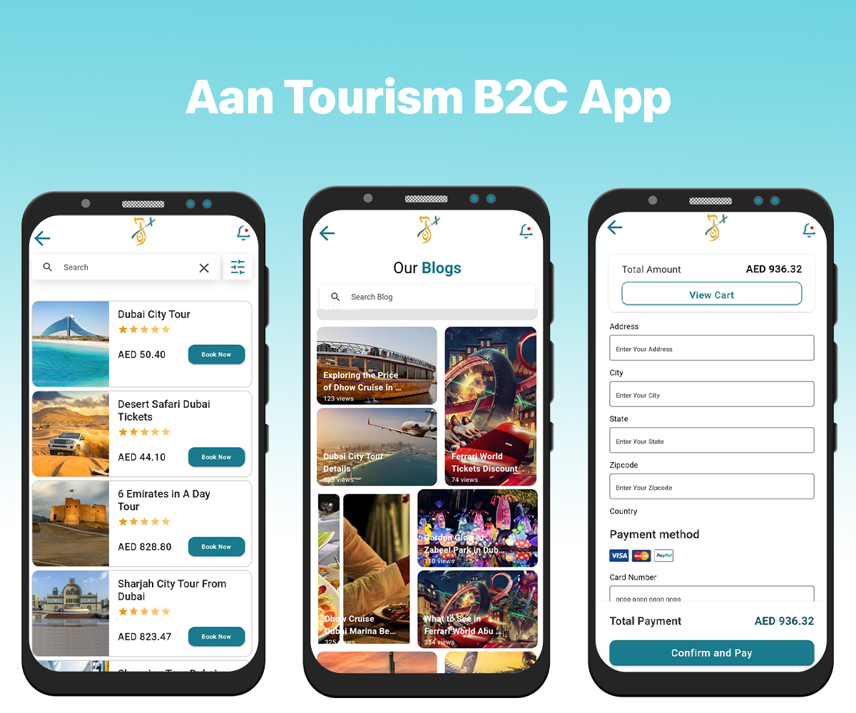 B2C Mobile Application Development for Aan Tourism